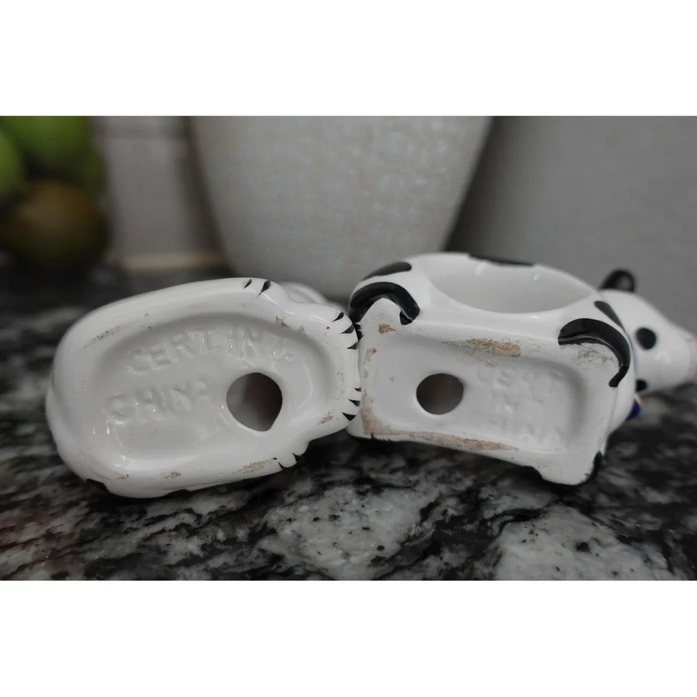 Ceramic animal figurines napkin holders set of 2‎